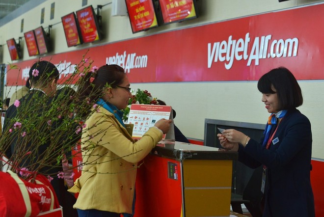 Vietjet vận chuyển Mai, Đào dịp tết Đinh Dậu 2017