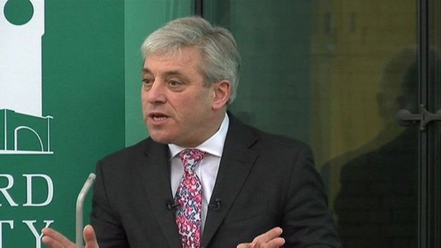 Chủ tịch Hạ viện Anh John Bercow (Ảnh: BBC)