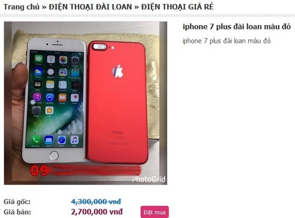 Choáng với iPhone 7, Galaxy S8+ giá... 3 triệu được rao bán tràn lan