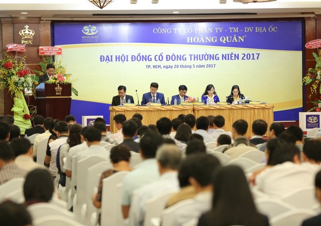 Đại hội cổ đông năm 2017 Công ty Hoàng Quân