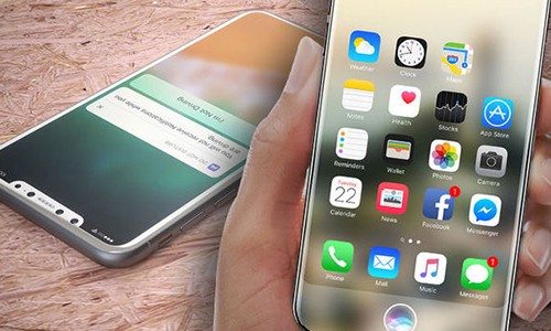 Một concept iPhone 8 với màn hình tràn viền.