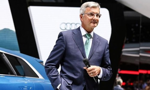 CEO Audi - Rupert Stadler trong một sự kiện của công ty. Ảnh: DW.