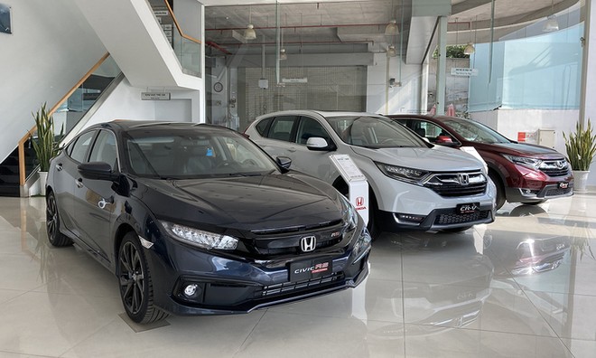 Xe Honda trưng bày tại một đại lý ở TP HCM. Ảnh: Thành Nhạn.