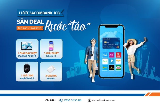 Lướt Sacombank JCB, săn deal, rước “táo”