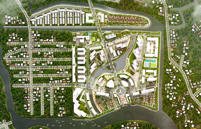 Quy hoạch tổng thể dự kiến khu đô thị Mizuki Park – 26ha.