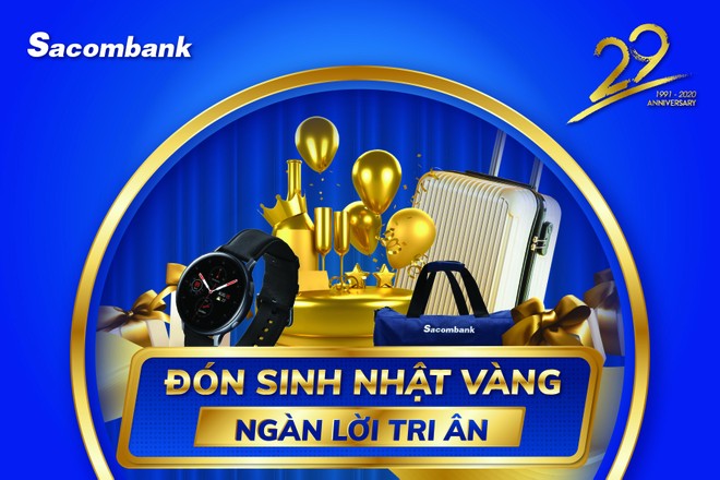 Cơ hội nhận thưởng xe Vinfast, iphone 12 từ Sacombank