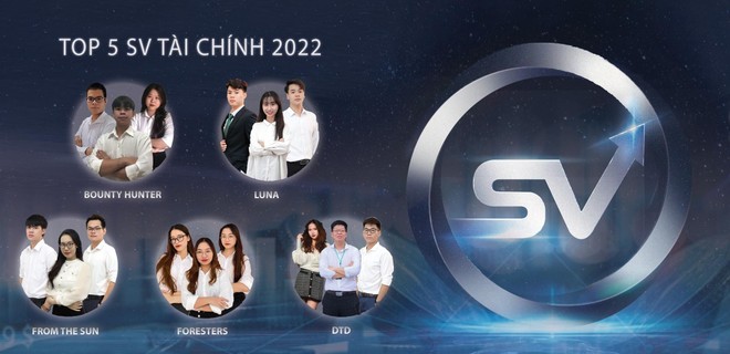 Top 5 đội thi tranh tài ngôi vô địch cuộc thi "SV Tài chính 2022"