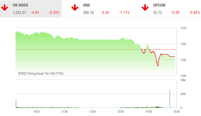 Giao dịch chứng khoán phiên chiều 11/8: Áp lực chốt lời diện rộng, VN-Index đảo chiều giảm