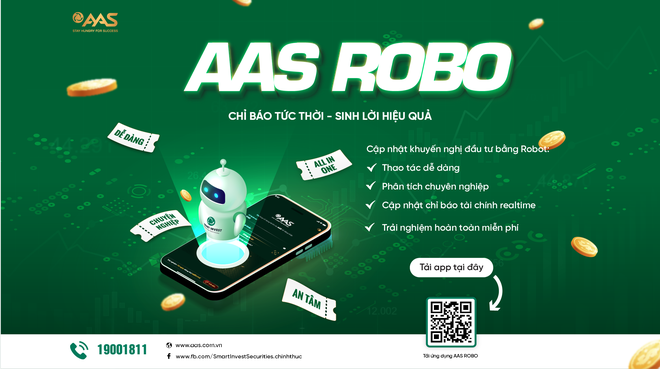 AAS ra mắt ứng dụng khuyến nghị đầu tư AAS ROBO hỗ trợ các nhà đầu tư hoàn toàn miễn phí