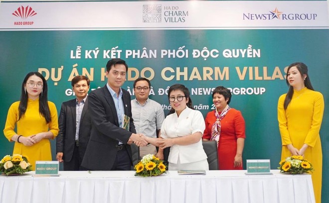 HDG ký phân phối độc quyền Dự án Hado Charm Villas cùng Newstargroup