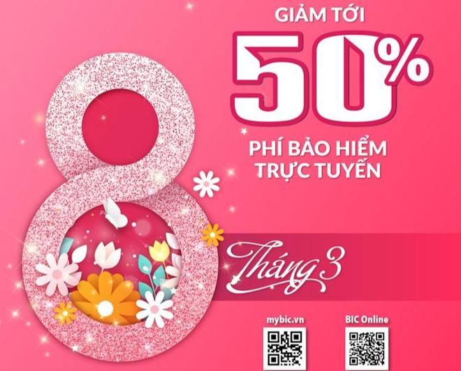 BIC ưu đãi tới 50% nhiều sản phẩm bảo hiểm nhân ngày Quốc tế Phụ nữ 8/3