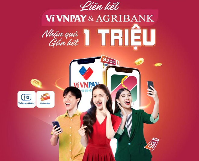 Quà "khủng" từ liên kết thẻ Agribank trên ví VNPAY