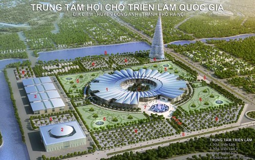 Phối cảnh Dự án Trung tâm triển lãm quốc gia