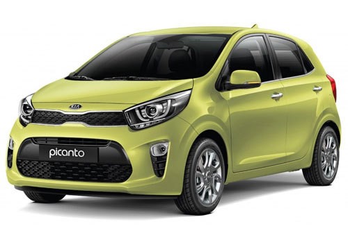 Kia Picanto, hay Morning, thay đổi thiết kế lưới tản nhiệt, đèn pha lẫn hốc đèn sương mù.