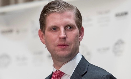 Eric Trump, con trai thứ ba của Tổng thống Mỹ Donald Trump. Ảnh: Reuters.