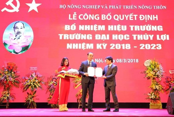 Bổ nhiệm Hiệu trưởng; Chủ tịch Hội đồng Trường Đại học Thủy lợi