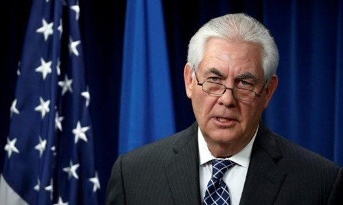 Cựu Ngoại trưởng Mỹ Rex Tillerson. Ảnh: Reuters.