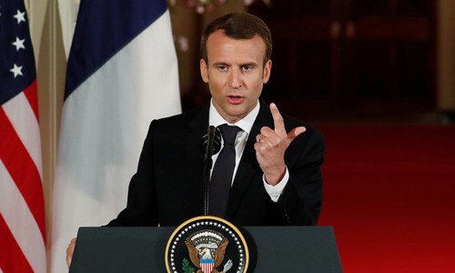 Tổng thống Pháp Emmanuel Macron. Ảnh: Reuters.