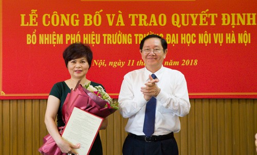 Bổ nhiệm Phó Hiệu trưởng Đại học Nội vụ Hà Nội