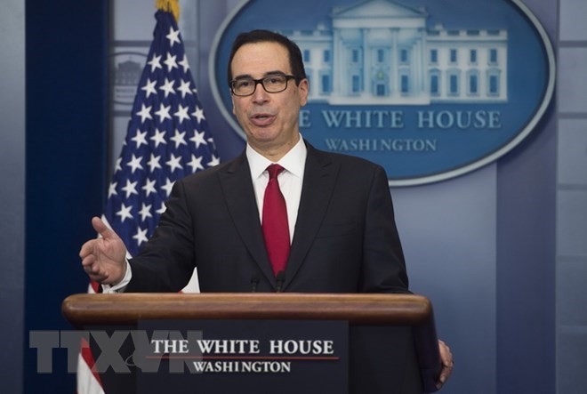 Bộ trưởng Tài chính Mỹ Steven Mnuchin. (Nguồn: AFP/TTXVN).