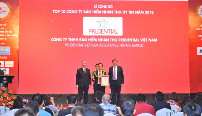 Prudential là công ty bảo hiểm nhân thọ nước ngoài uy tín nhất năm 2018