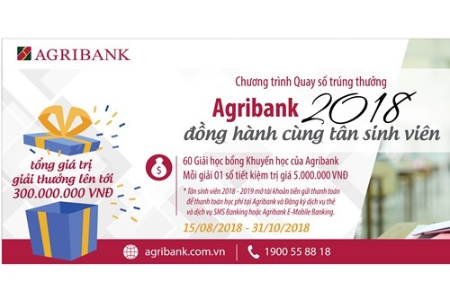 Agribank đồng hành cùng Tân sinh viên 2018