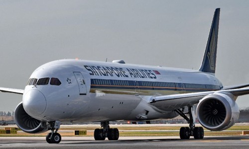 Một chiếc Boeing 787 của hãng Singapore Airlines. Ảnh: AFP.