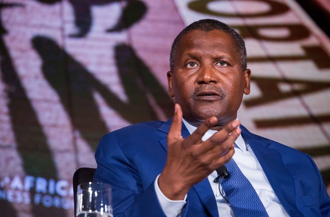 Chân dung tỷ phú Aliko Dangote. Ảnh: CNBC.