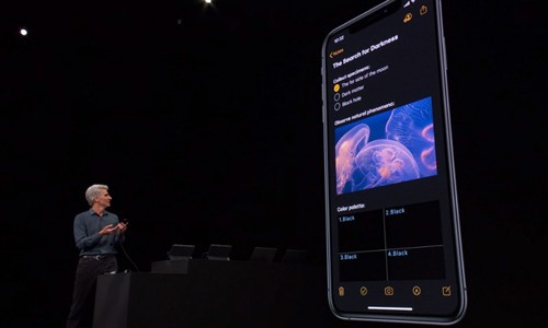 Dark mode trên iOS 13.