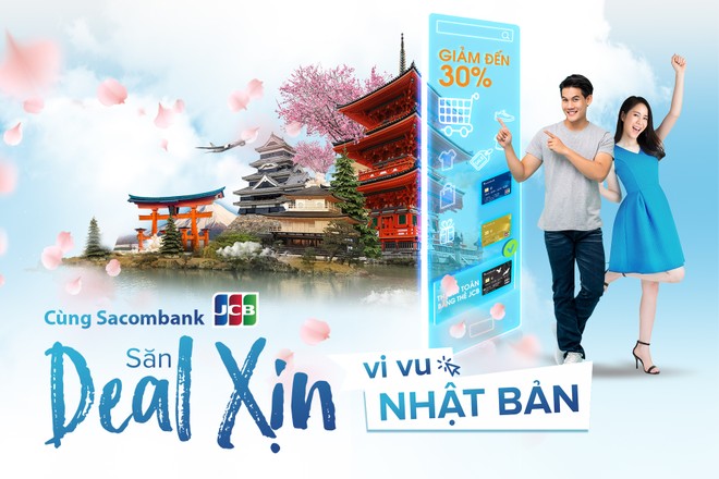 Chủ thẻ Sacombank JCB được du lịch Nhật Bản và tận hưởng nhiều ưu đãi khi mua sắm