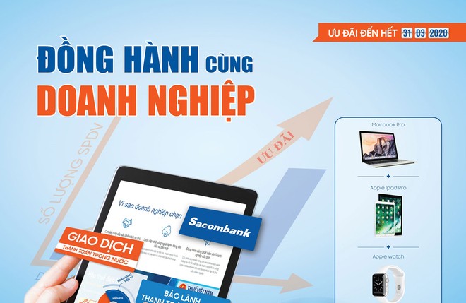 Nhiều ưu đãi dành cho khách hàng doanh nghiệp tại Sacombank