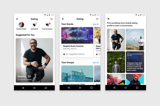 Thuật toán ẩn sau tính năng Hẹn hò dường như không đơn giản như chúng ta nghĩ. Ảnh: Facebook.