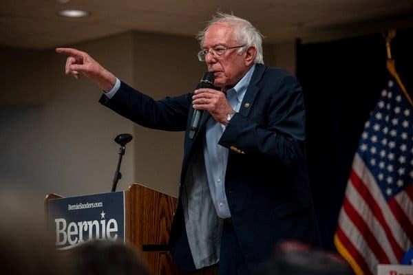 Ông Bernie Sanders trong một buổi vận động tranh cử. (Nguồn: NYT).