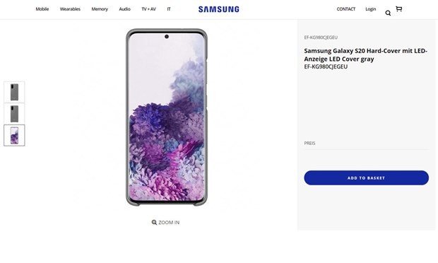 Galaxy S20 rò rỉ thông tinm hình ảnh qua sản phẩm phụ kiện tấm ốp LED.