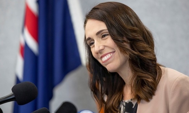 Thủ tướng New Zealand Jacinda Ardern dự buổi họp báo ở thành phố Christchurch hôm 13/3. Ảnh: Reuters.