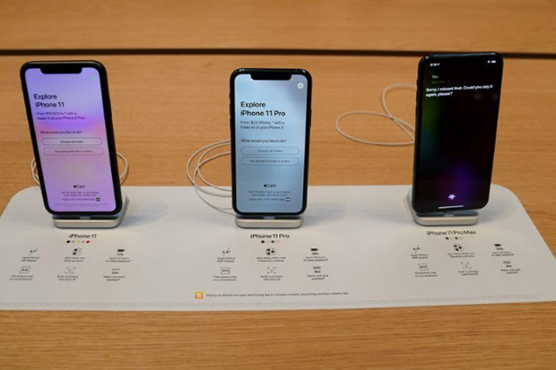 Dòng iPhone 11 đương nhiệm của Apple. (Nguồn: Reuters).