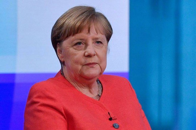 Bà Angela Merkel tại cuộc phỏng vấn với đài truyền hình ARD ngày 4/6. Ảnh: AFP.