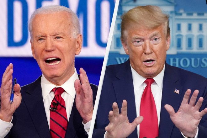 Ứng viên đảng Dân chủ Joe Biden và Tổng thống Mỹ Donald Trump. Ảnh: Reuters.