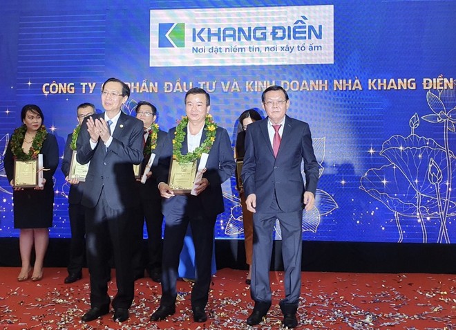Khang Điền được vinh danh ở 2 hạng mục Thương hiệu Việt được yêu thích nhất và Thương hiệu Vàng năm 2020.