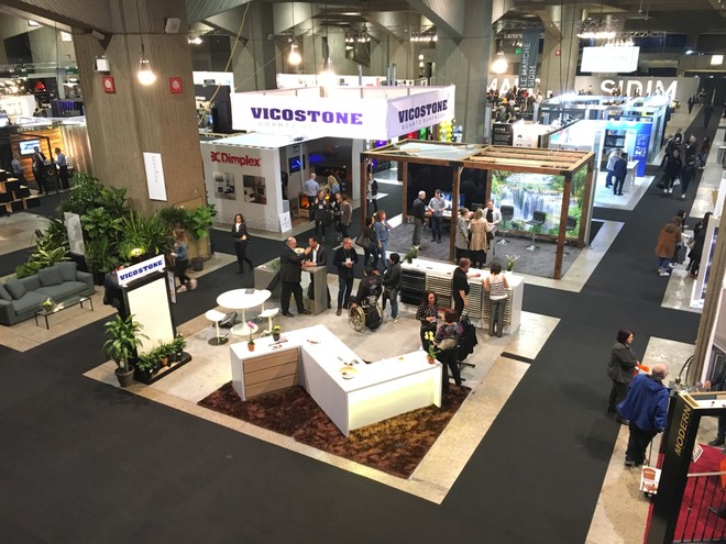 Gian hàng Vicostone tại triển lãm SIDIM- Salon du Design tại thành phố Montreal, Canada.