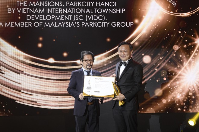 The Mansions, ParkCity Hanoi là dự án Nhà Ở Tốt Nhất (Hà Nội) năm 2020 theo PropertyGuru Vietnam Property Awards.