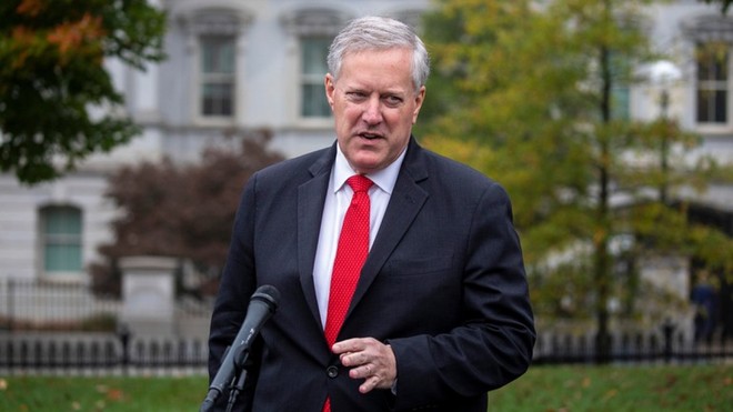 Chánh văn phòng Nhà Trắng Mark Meadows. Ảnh: AFP.