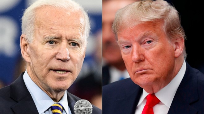 Ông Joe Biden và ông Donald Trump. Ảnh: Reuters.