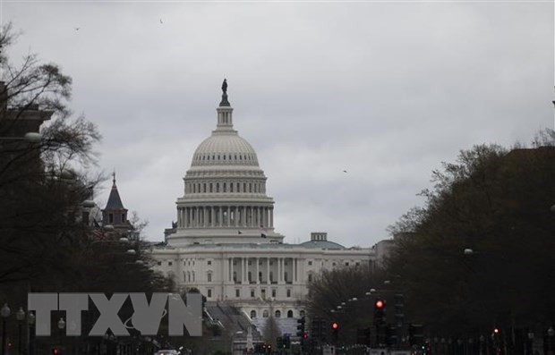 Tòa nhà Quốc hội Mỹ ở Washington, DC. (Ảnh: THX/TTXVN).