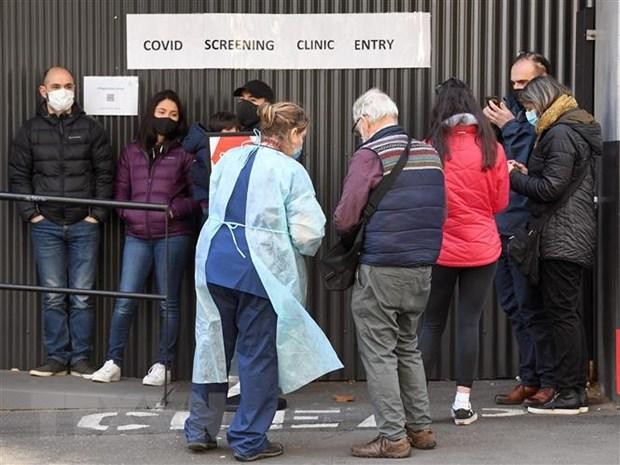 Một điểm xét nghiệm COVID-19 tại Australia. (Ảnh: AFP/TTXVN).