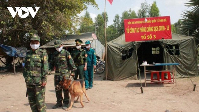 Biên phòng Đồng Tháp tăng cường phòng chống dịch khu vực biên giới. (Ảnh minh họa).