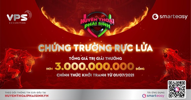 Huyền thoại Phái sinh sẽ chính thức khai chiến từ 01/07/2021 với tổng giá trị giải thưởng hơn 3 tỷ đồng.