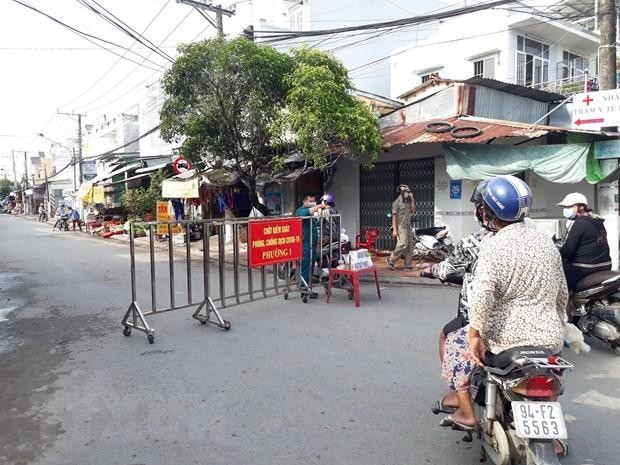 Bạc Liêu đảm bảo thực hiện giãn cách xã hội hiệu quả, nghiêm chỉnh, an toàn. (Ảnh: Nhật Bình/TTXVN).