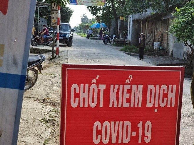 Một chốt kiểm dịch ở Hưng Yên. (Ảnh: ncov.moh.gov.vn).