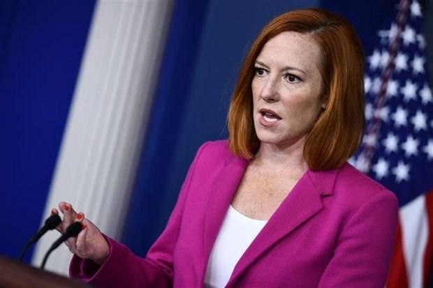 Người phát ngôn Nhà Trắng Jen Psaki. (Ảnh: AFP/TTXVN).